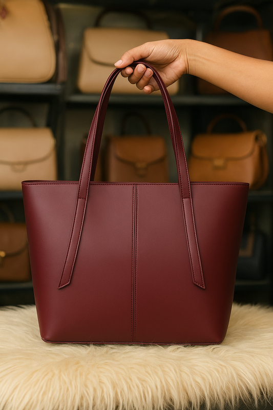 Luxury Faux Leather Tote Bag