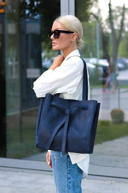 Luxury Faux Leather Tote Bag